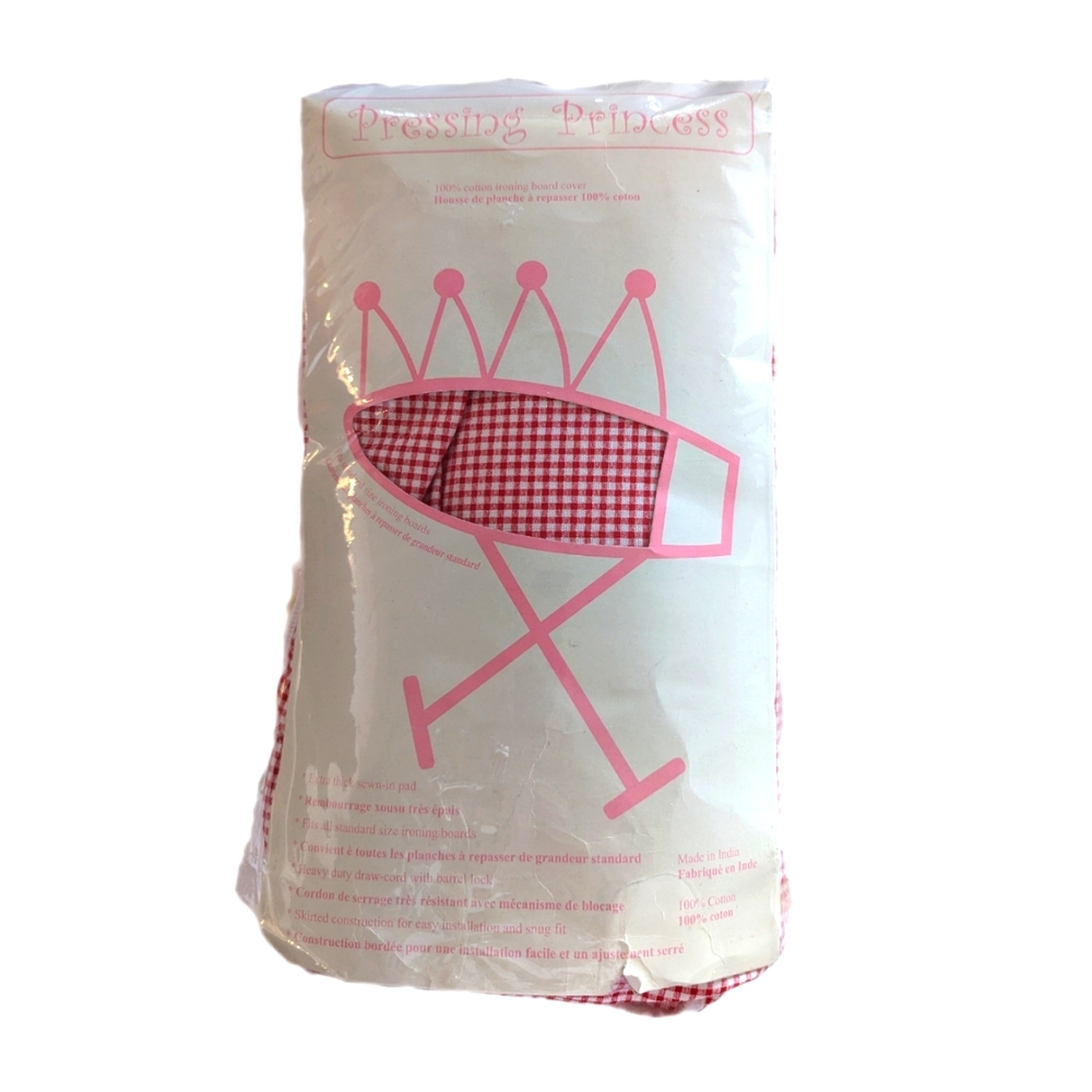 (3 for $20) Ironing Board Cover - Standard Fit - Red and White Gingham